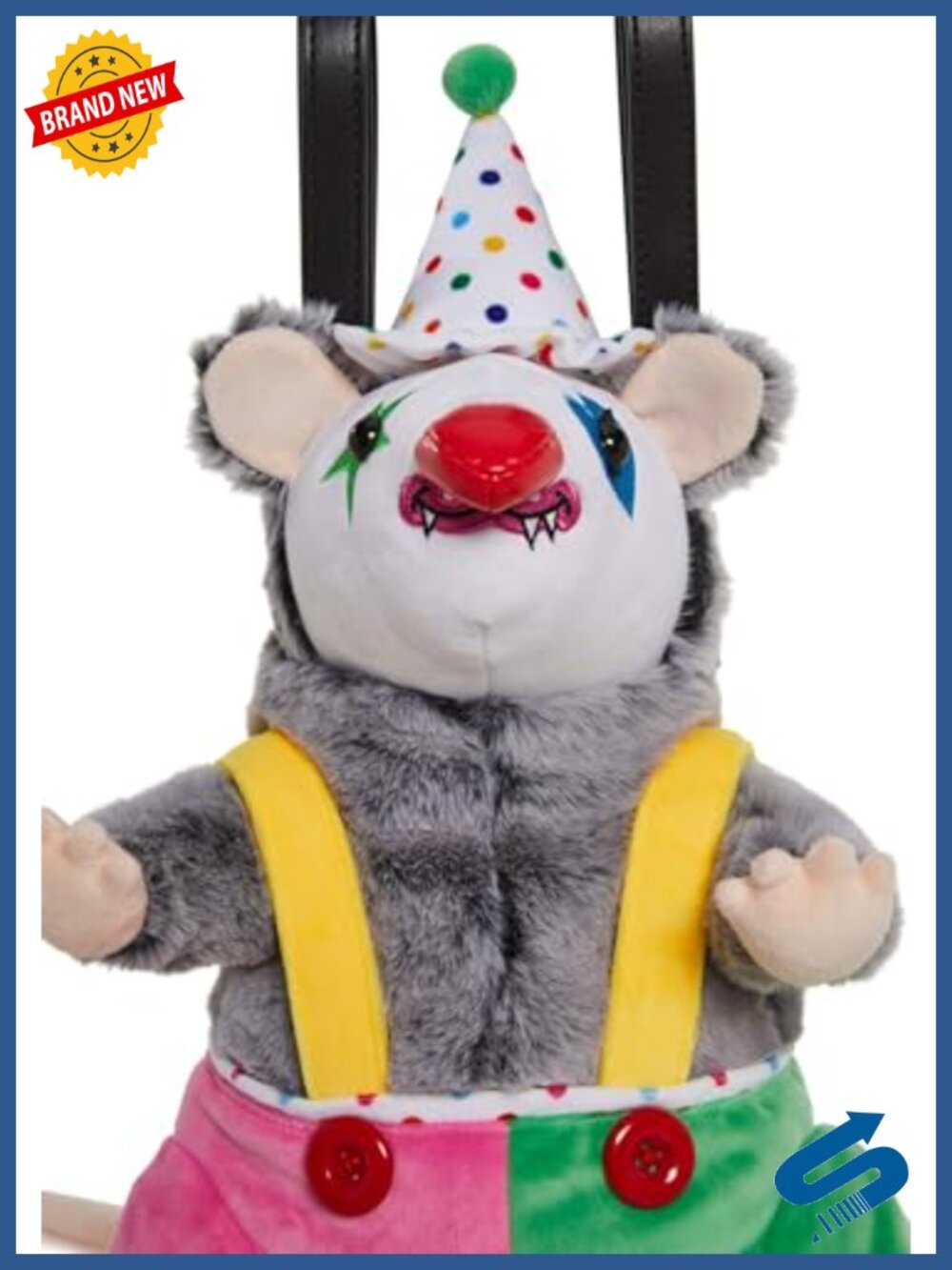 Plush Possum Backpack with Embroidered Star Eye and Adjustable Straps - Picture 5 of 5